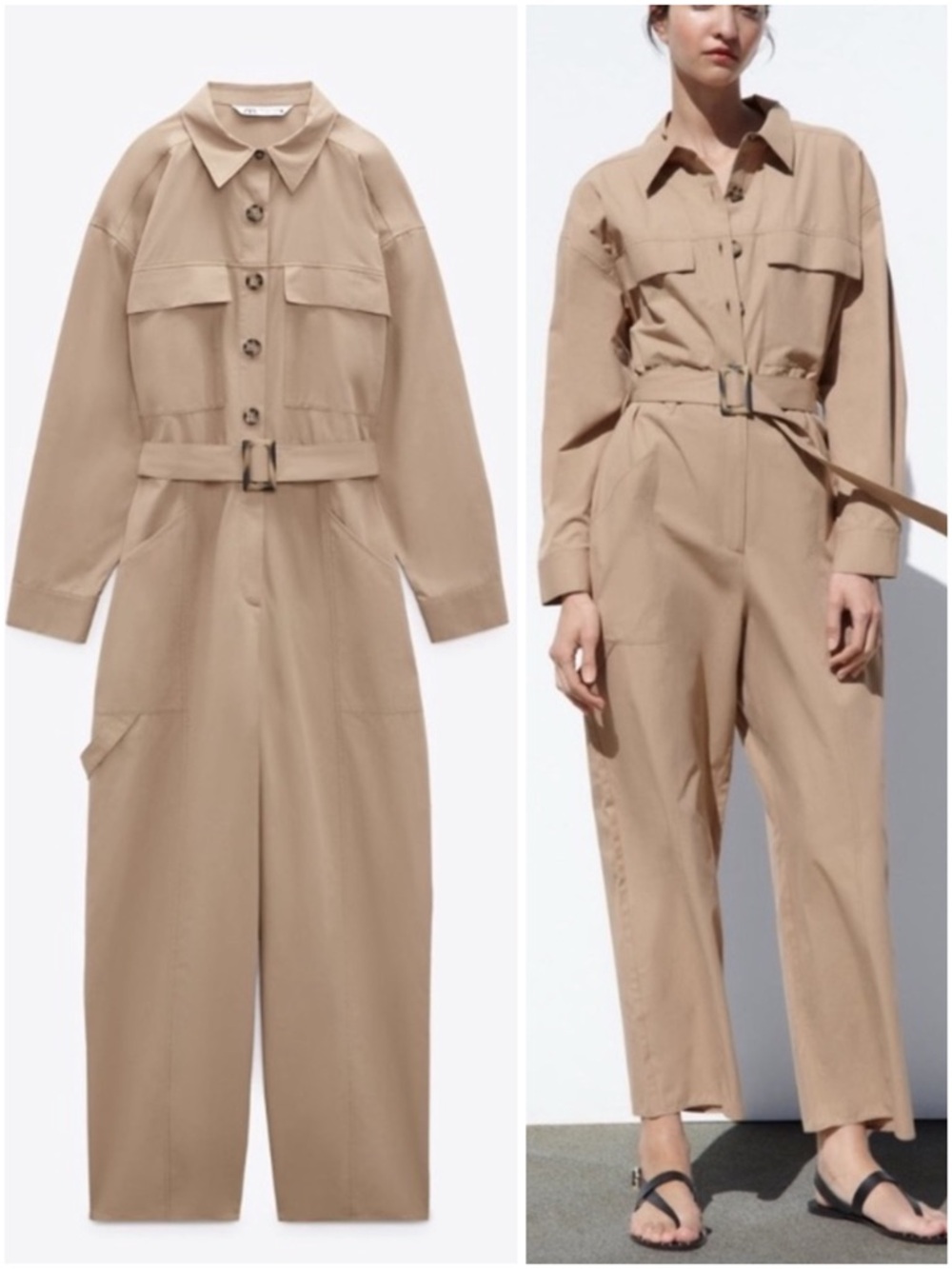 LONG BELTED JUMPSUIT
MID-CAMEL
